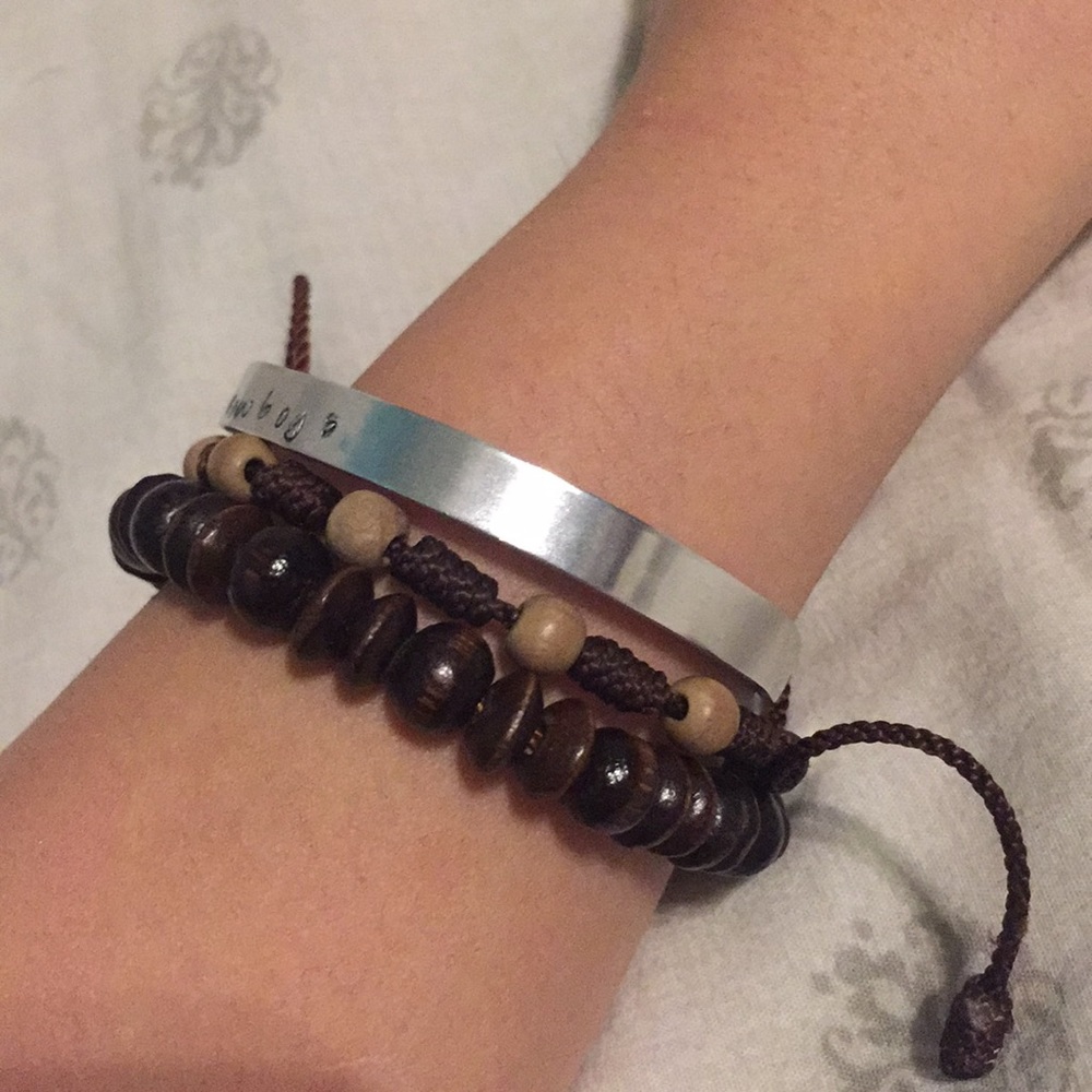 Customizable Thin, Cuff Bracelet - image 2